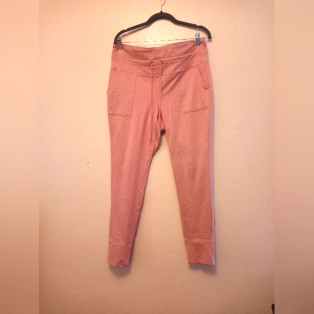 Old Navy Pull On Joggers Women  XL Heather Pink Pockets cotton polyester  spande